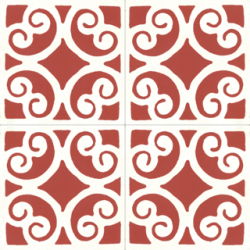 TILE SIRACUSA RED & WHITE