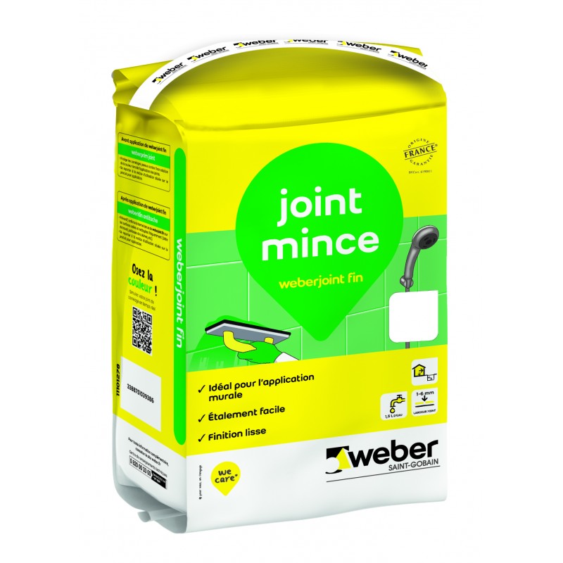 WEBER WHITE THIN-JOINT GROUT 5KG