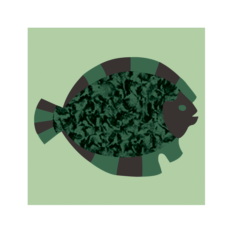 TILE FISH LUNE GREEN