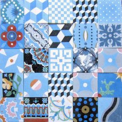PATCHWORK BLUE ALMOST PERFECT
