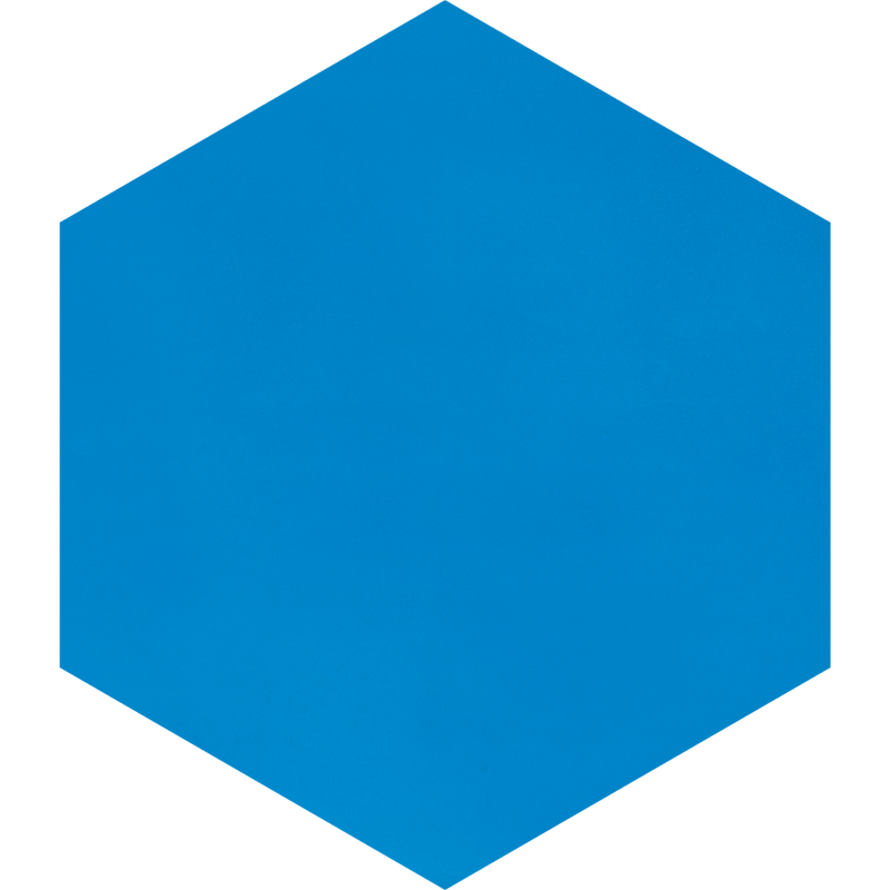 Hexagone M Bleu foncé