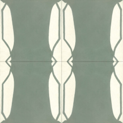 TILE GRANDE MUETTE GREEN & WHITE