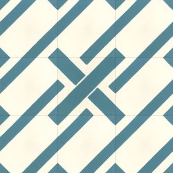 TILE Zag Vanille & Bleu Mistral