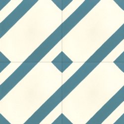 TILE Zag Vanille & Bleu Mistral