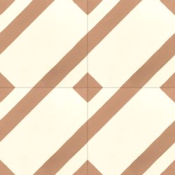 TILE Zag Vanille & Rose Antique