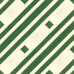 TILE Zig Vanille & Vert Chlorophylle