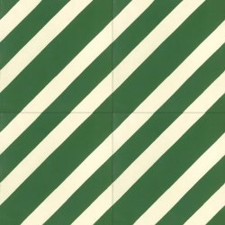 TILE Zig Vanille & Vert Chlorophylle