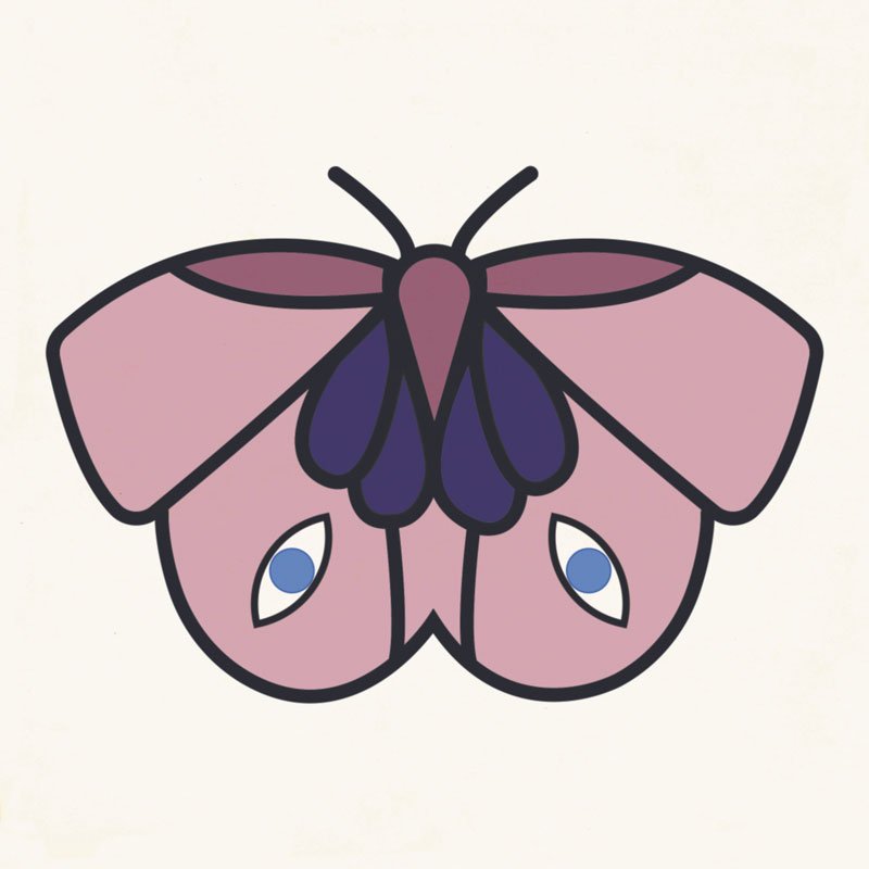 CARREAU LE PAPILLION ROSE