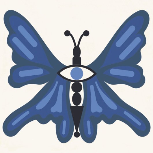 TILE THE BLUE BUTTERFLY
