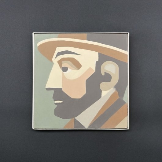 Dessous de plat Cézanne - Portrait - Carocim