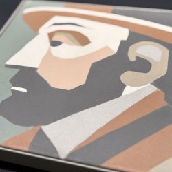 Zoom on Cézanne trivet - Portrait - Carocim