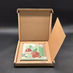 Boite cadeau ouverte dessous de plat Cézanne - Nature morte - Carocim