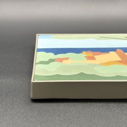 Zoom on Cézanne trivet - L’Estaque - Carocim collection