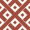 4 kros red and white cement tile - Baptiste Vandaele Collection - composition 2