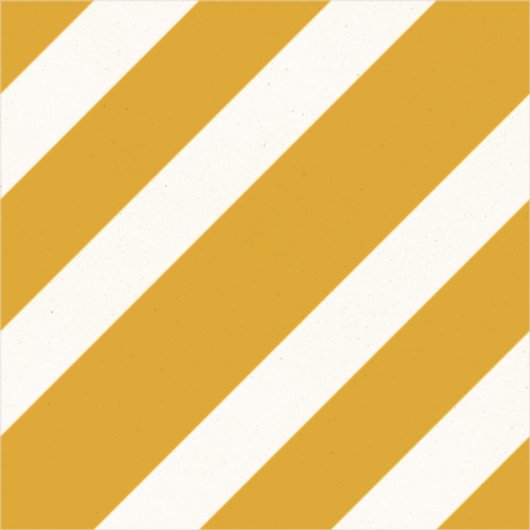 Carreau de ciment Zig jaune et blanc - Collection Baptiste Vandaele