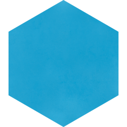 Hexagone M Bleu Clair