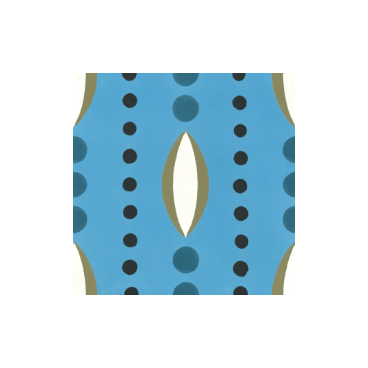 TILE PLANTAIN BLUE
