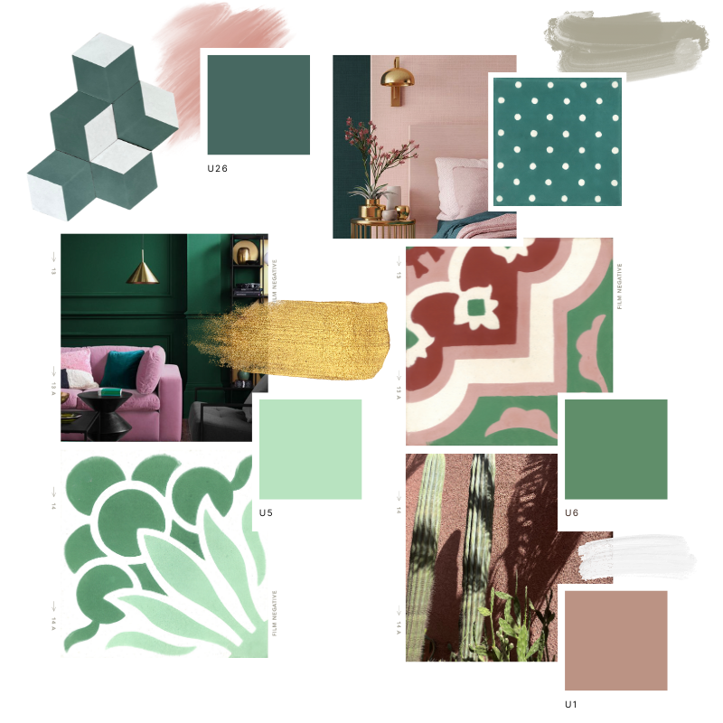 Cement Tiles • Green